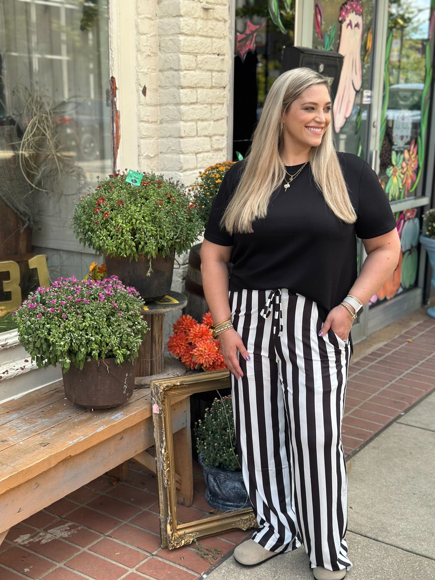 Vibe stripe pants