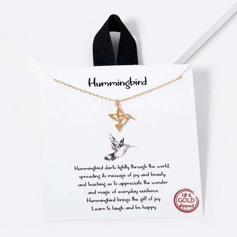 Hummingbird necklace