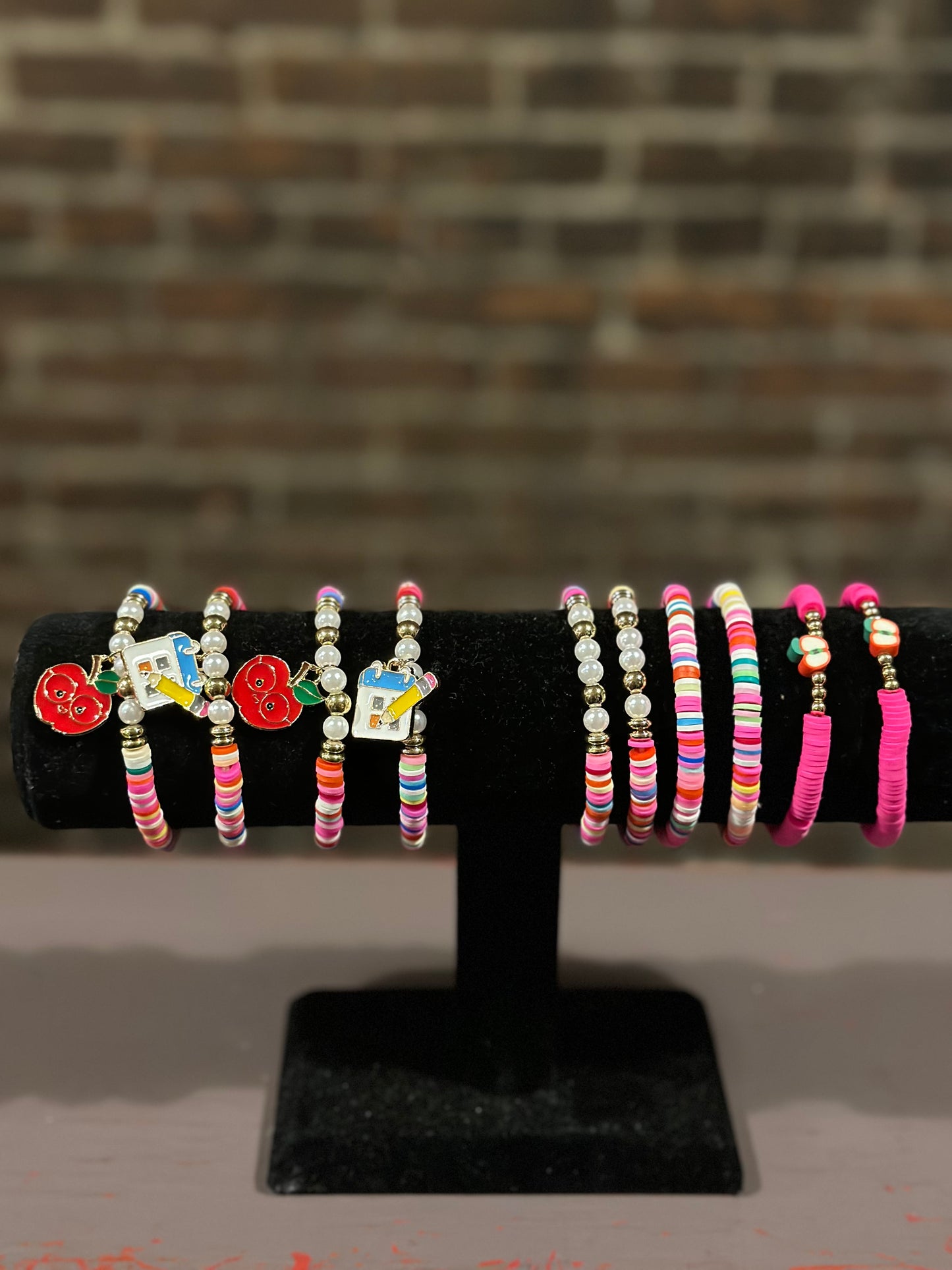 Disc bead teacher bracelets