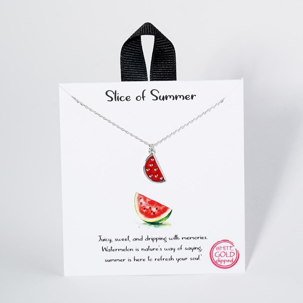 Slice of summer necklace