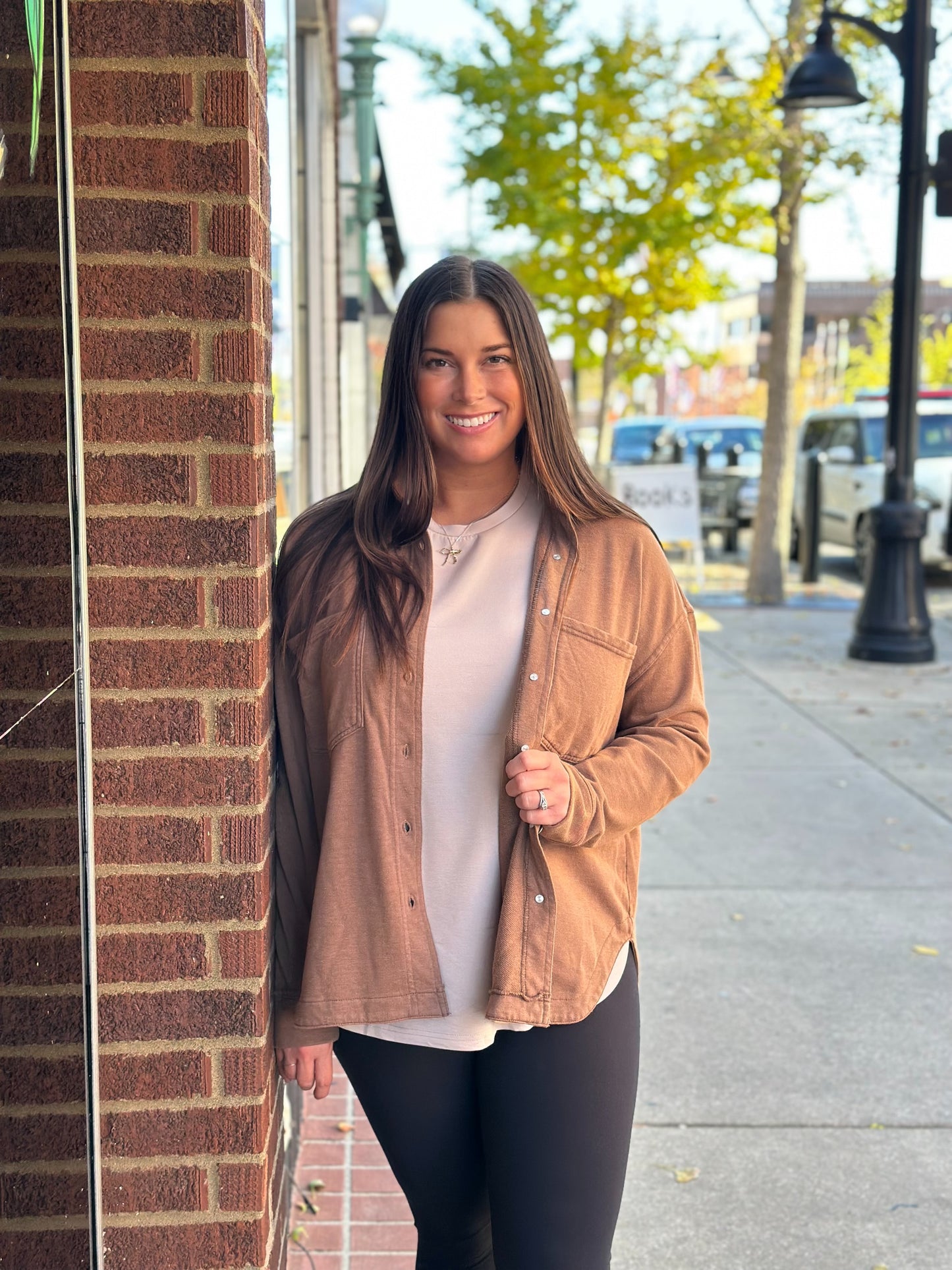 French terry Shacket