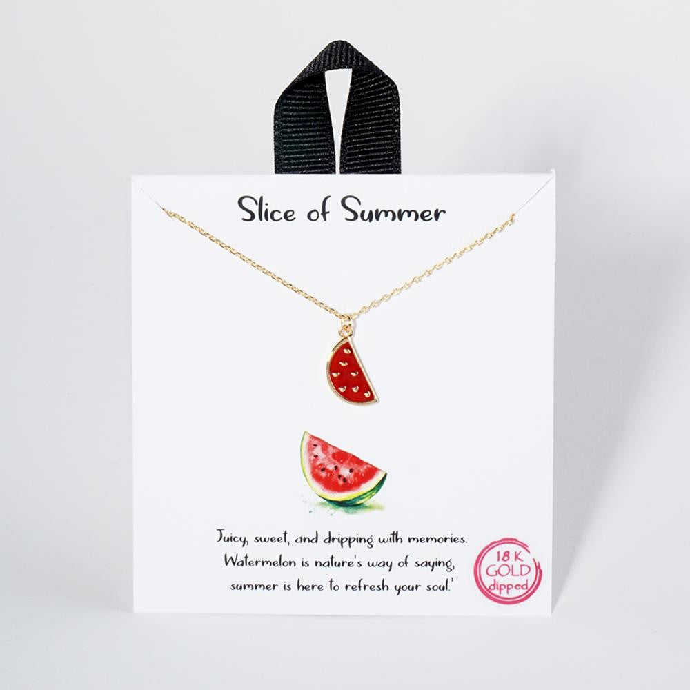 Slice of summer necklace