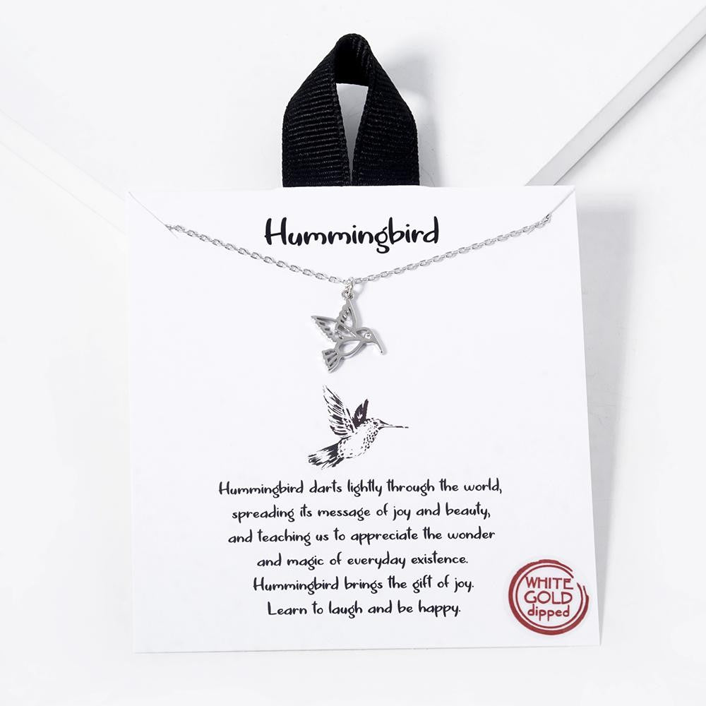 Hummingbird necklace