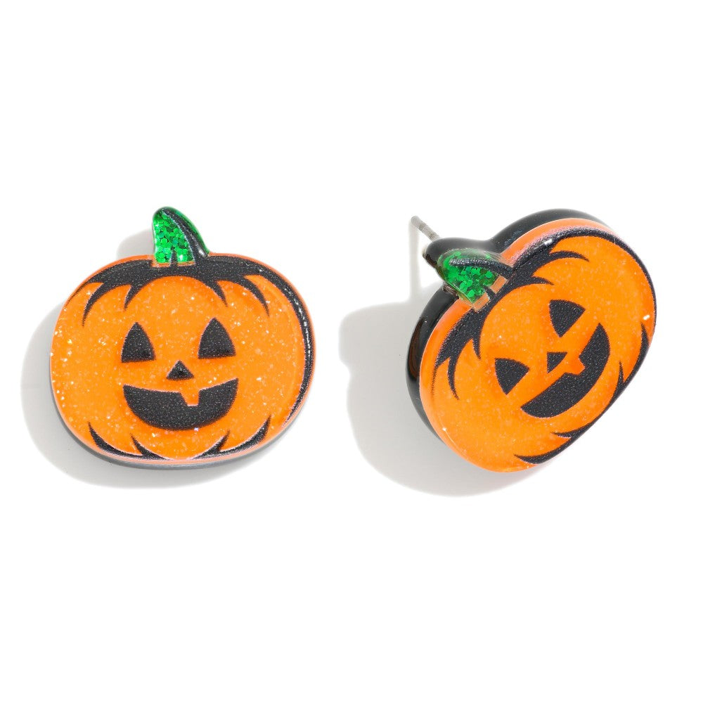 Jack o latern earrings