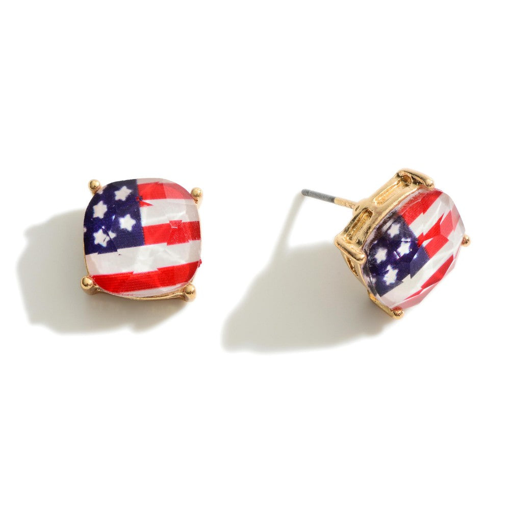American Flag Studs