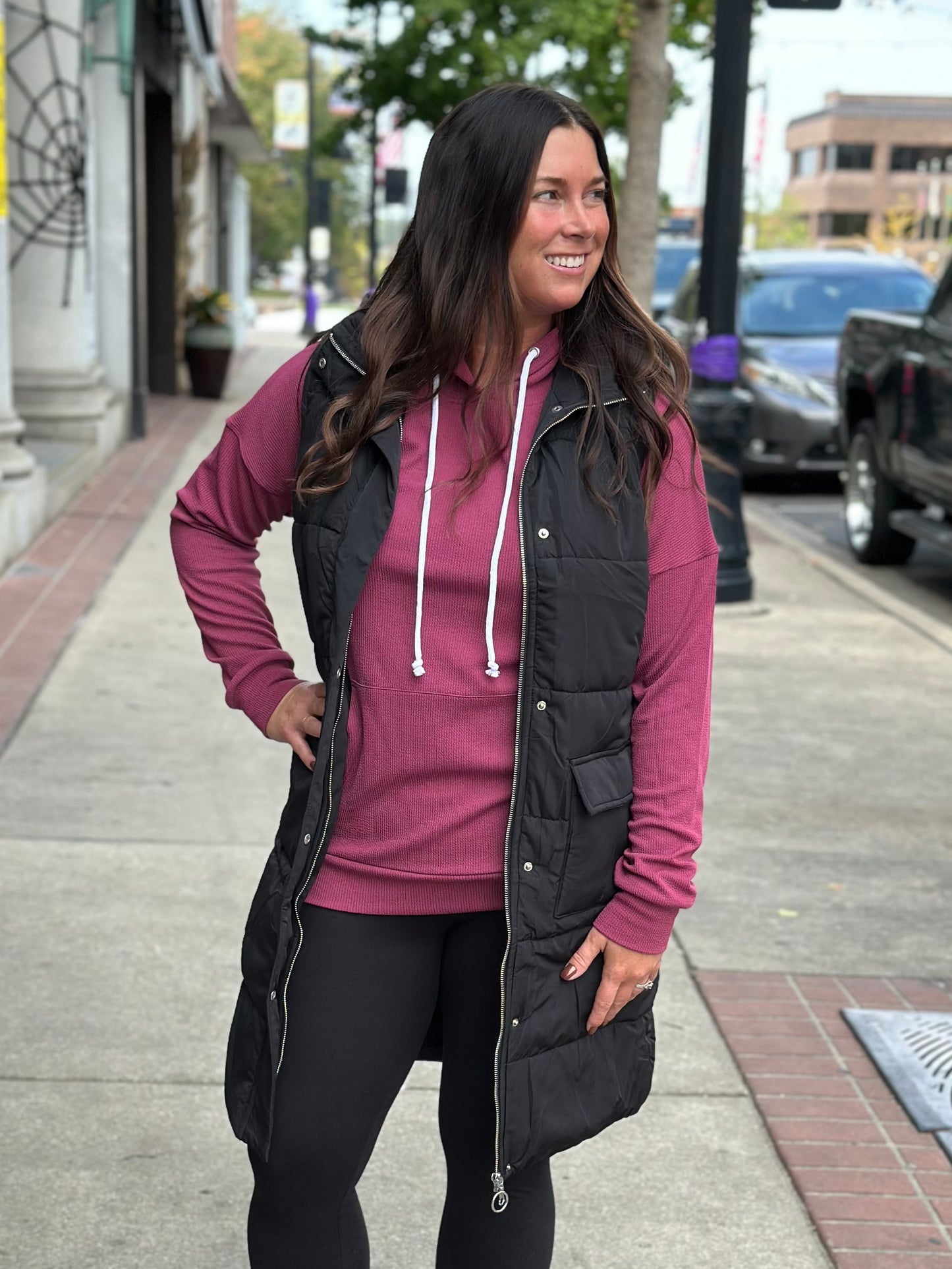 Missy Long Quilted Vest