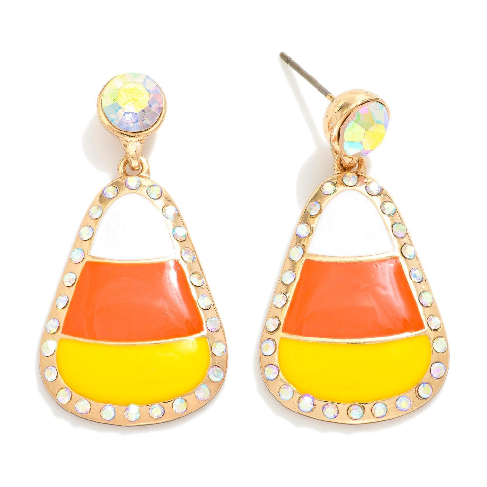 Candy corn earrings