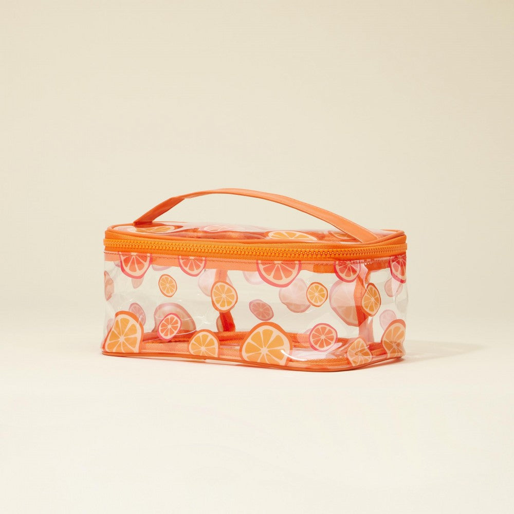 Clear fruit travel pouch - Large