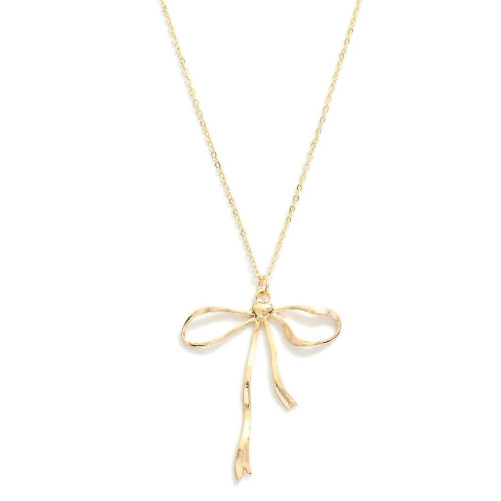 Bow necklace large