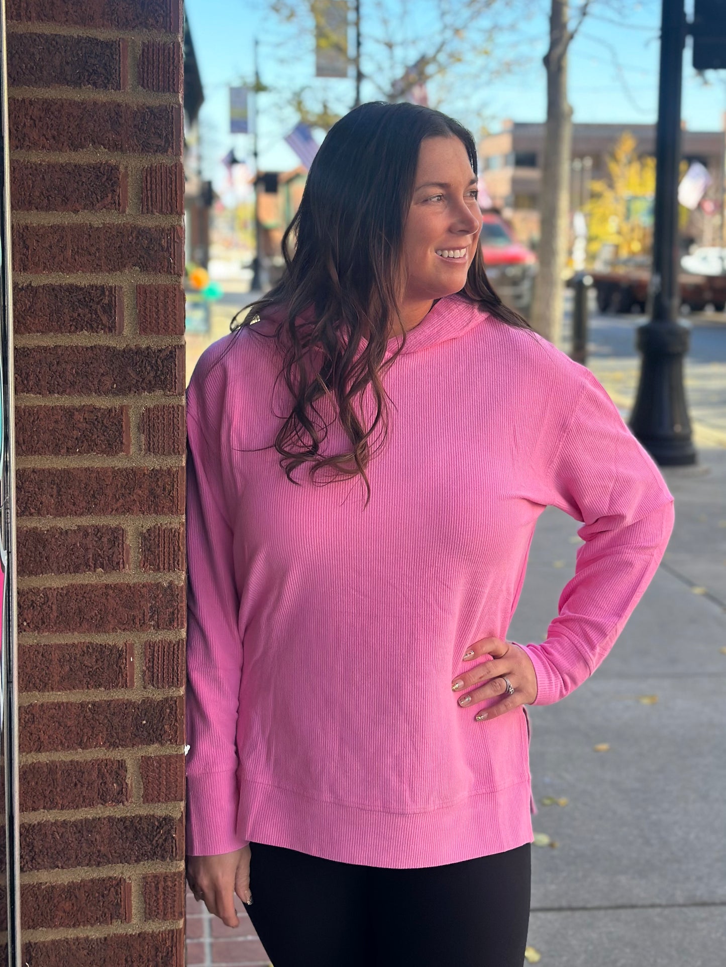 Bubblegum Corded Pullover