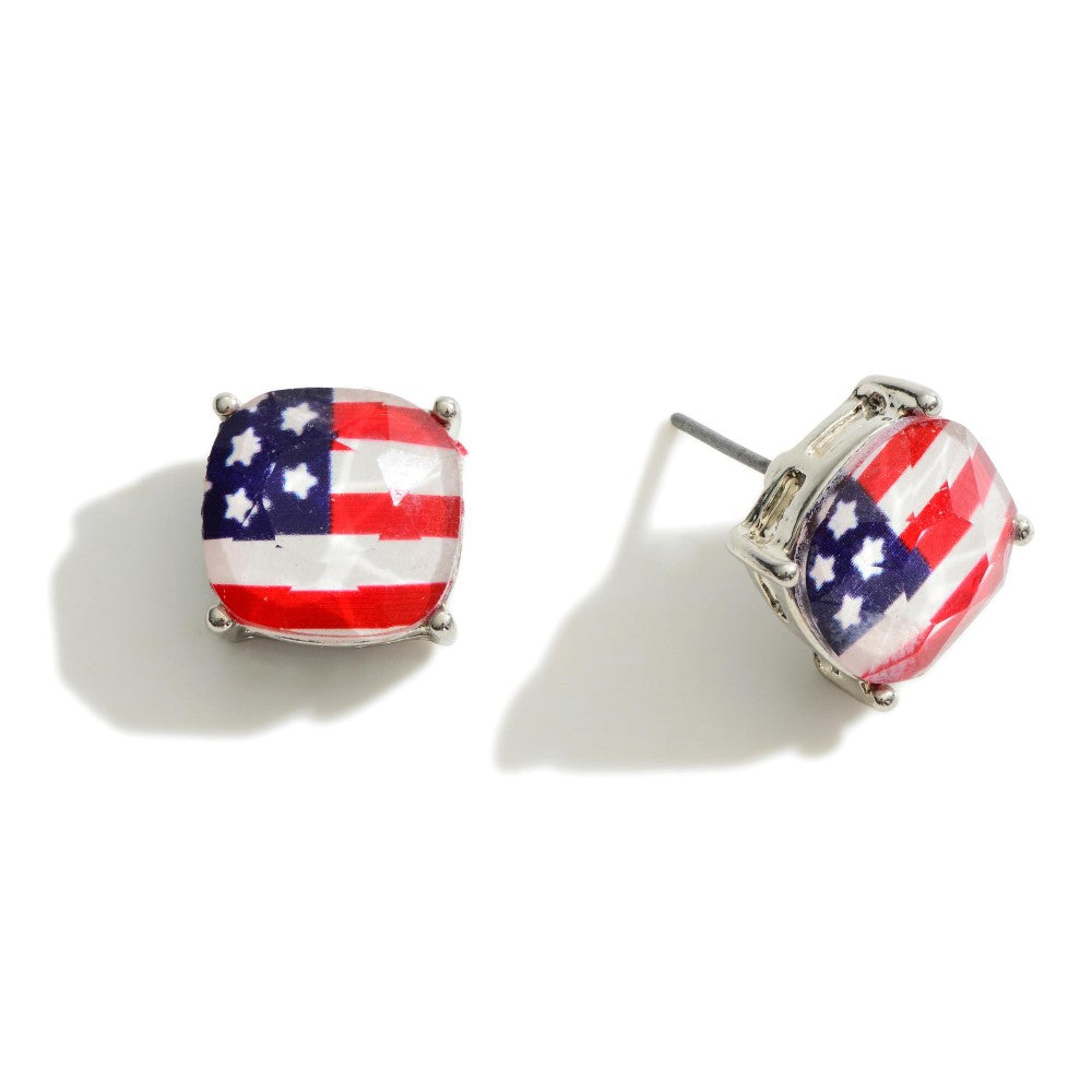American Flag Studs