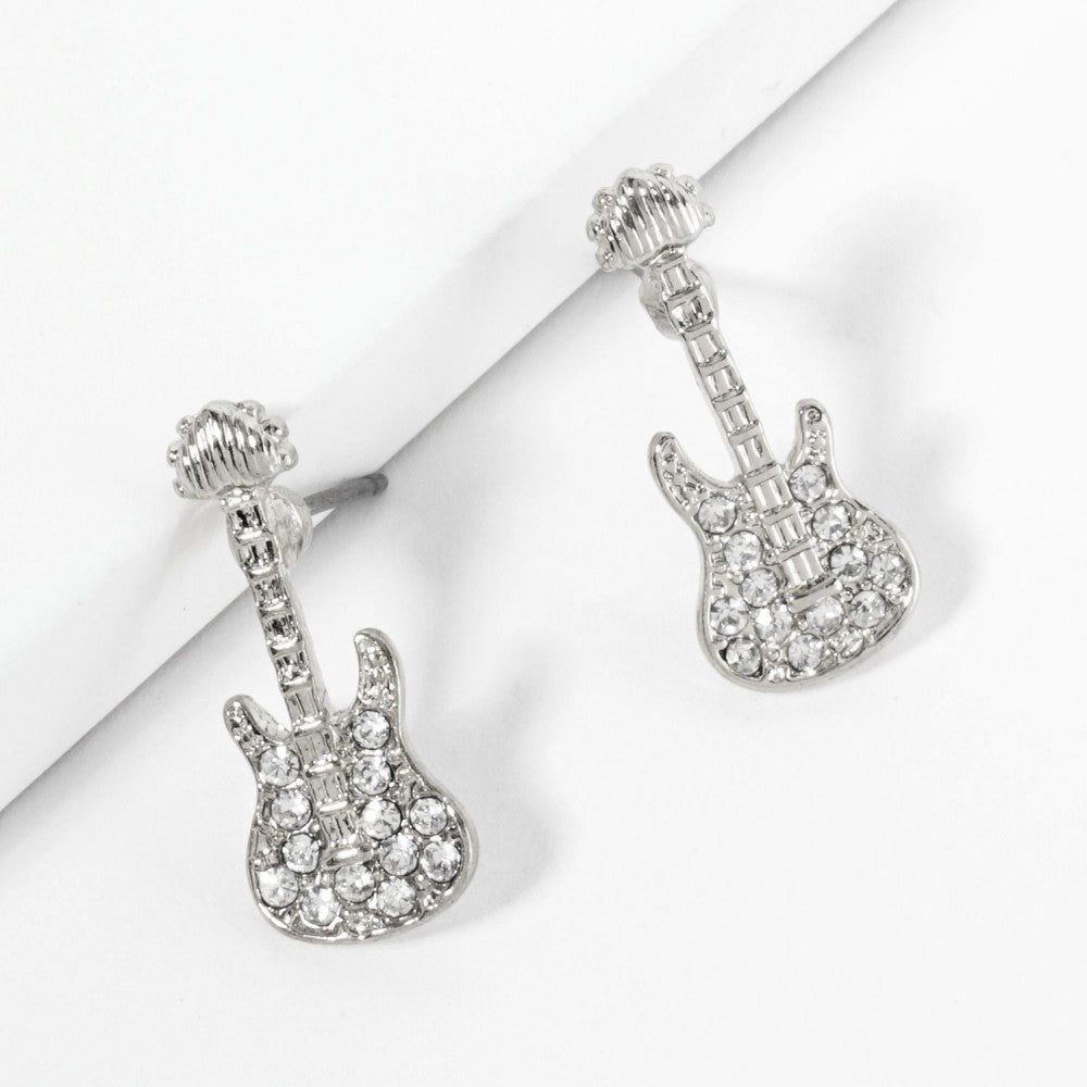 Crystal guitar Earrings
