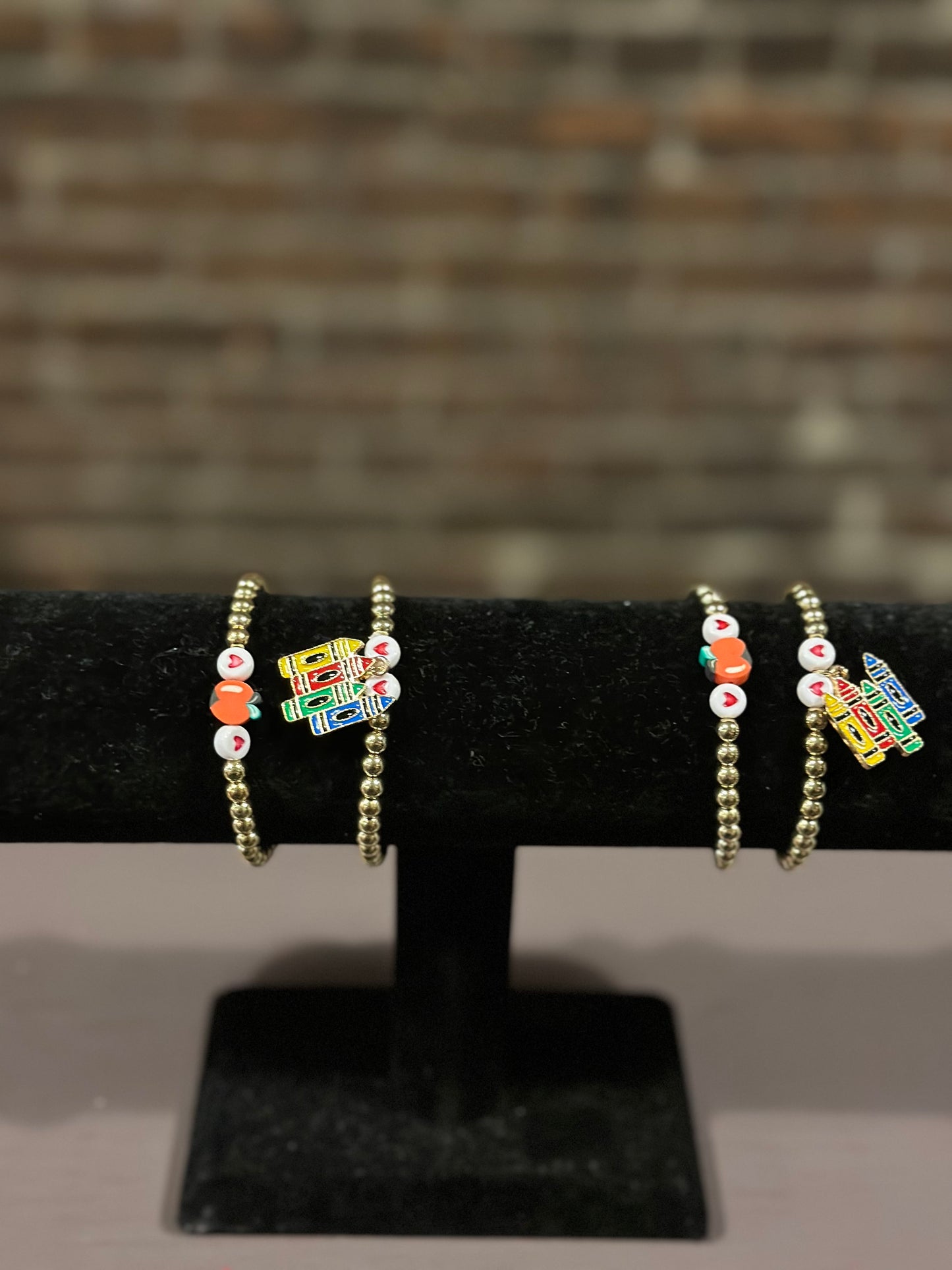 Disc bead teacher bracelets