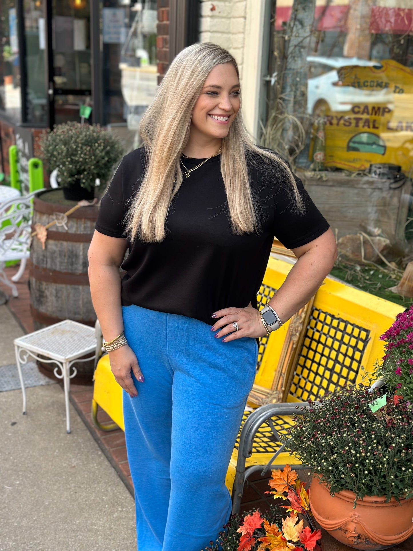 Ellie Wide-Leg Vintage Wash Pants