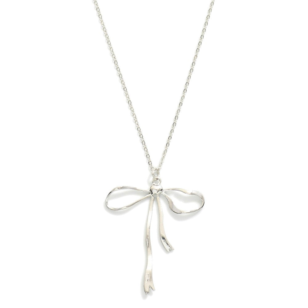 Bow necklace large