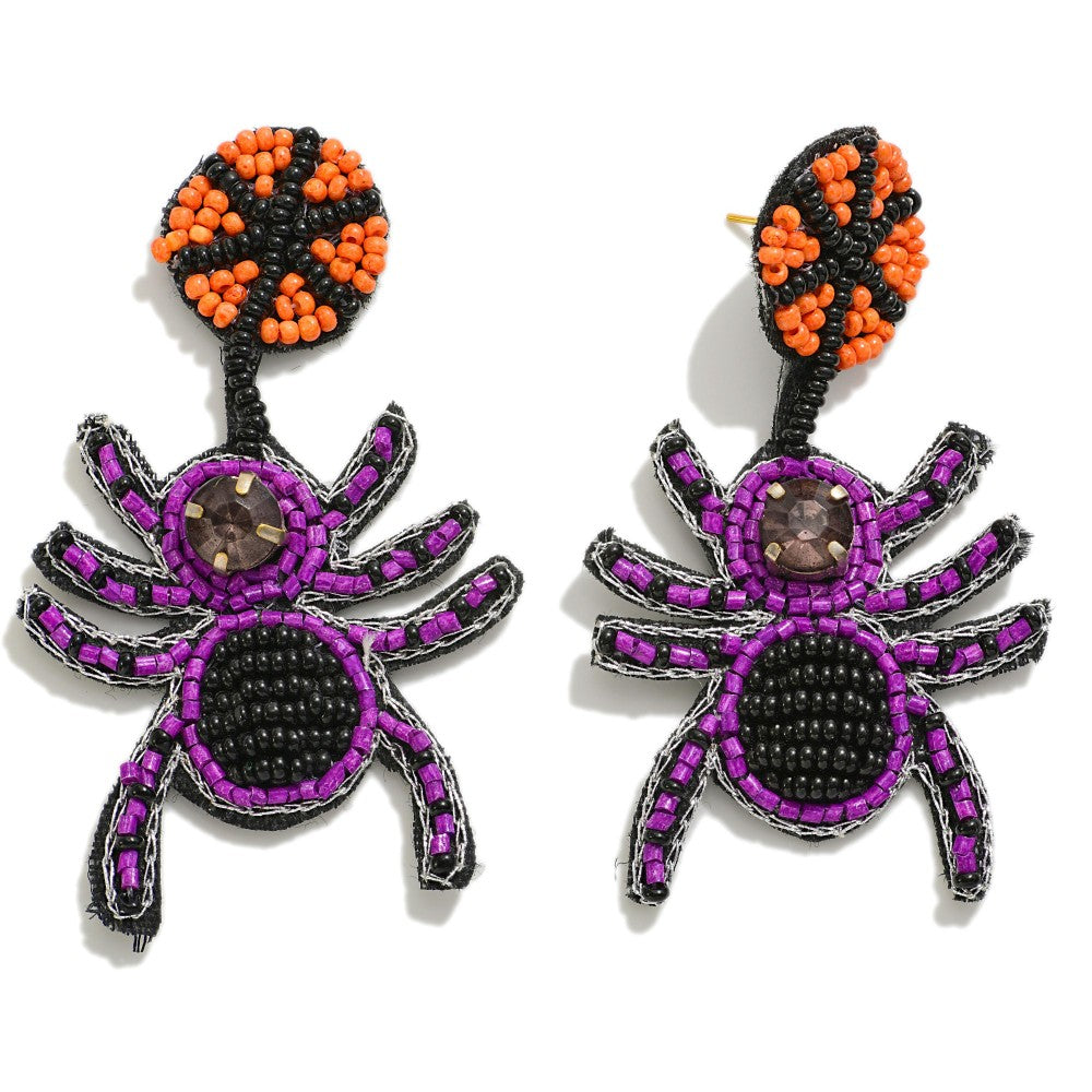 Sead spider earrings
