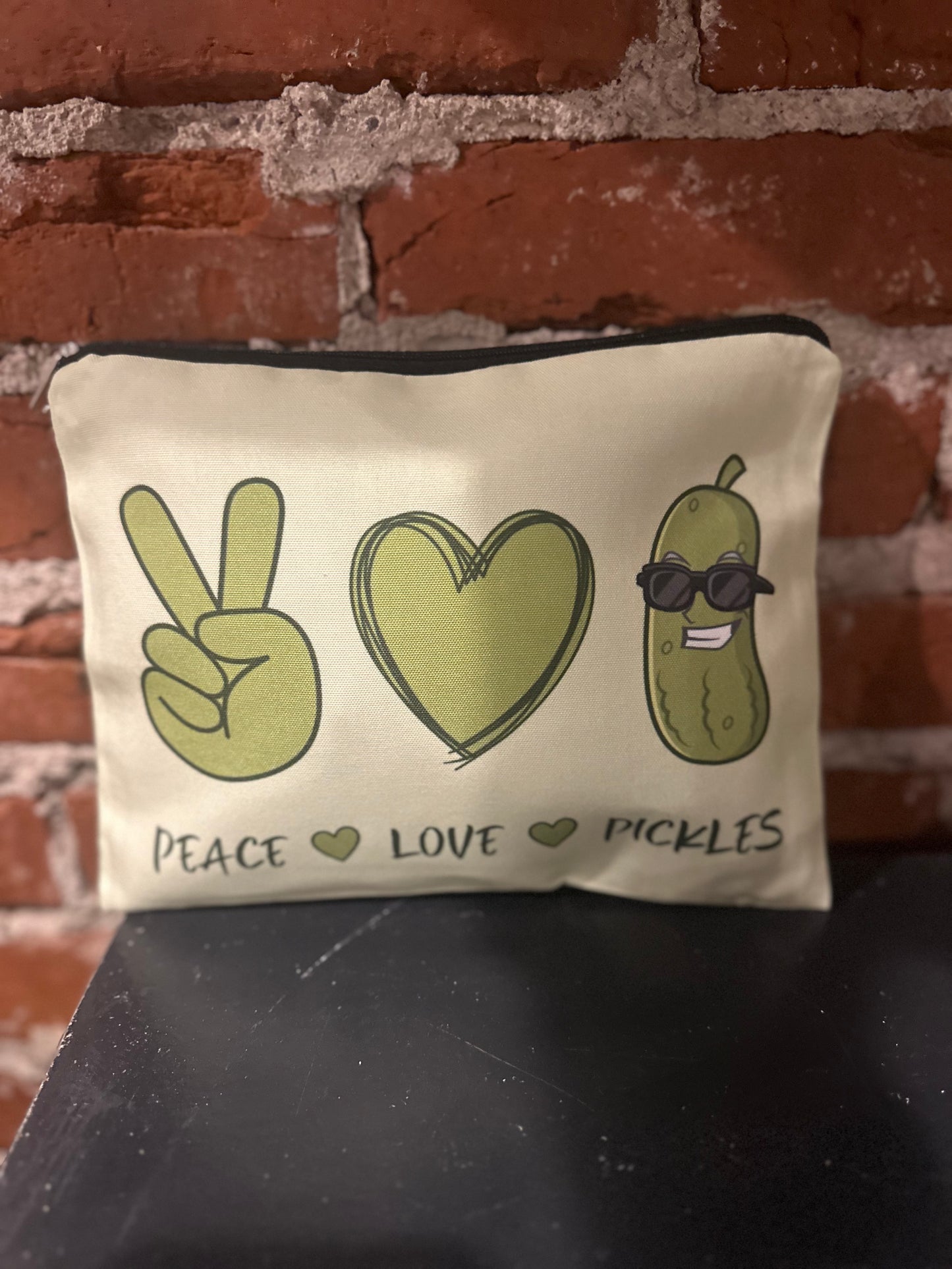 Pickle zip up pouches