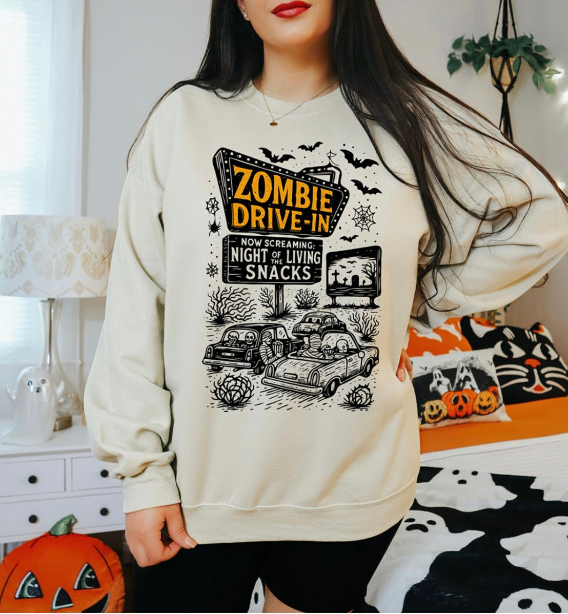 Zombie drive in sweatshirt
