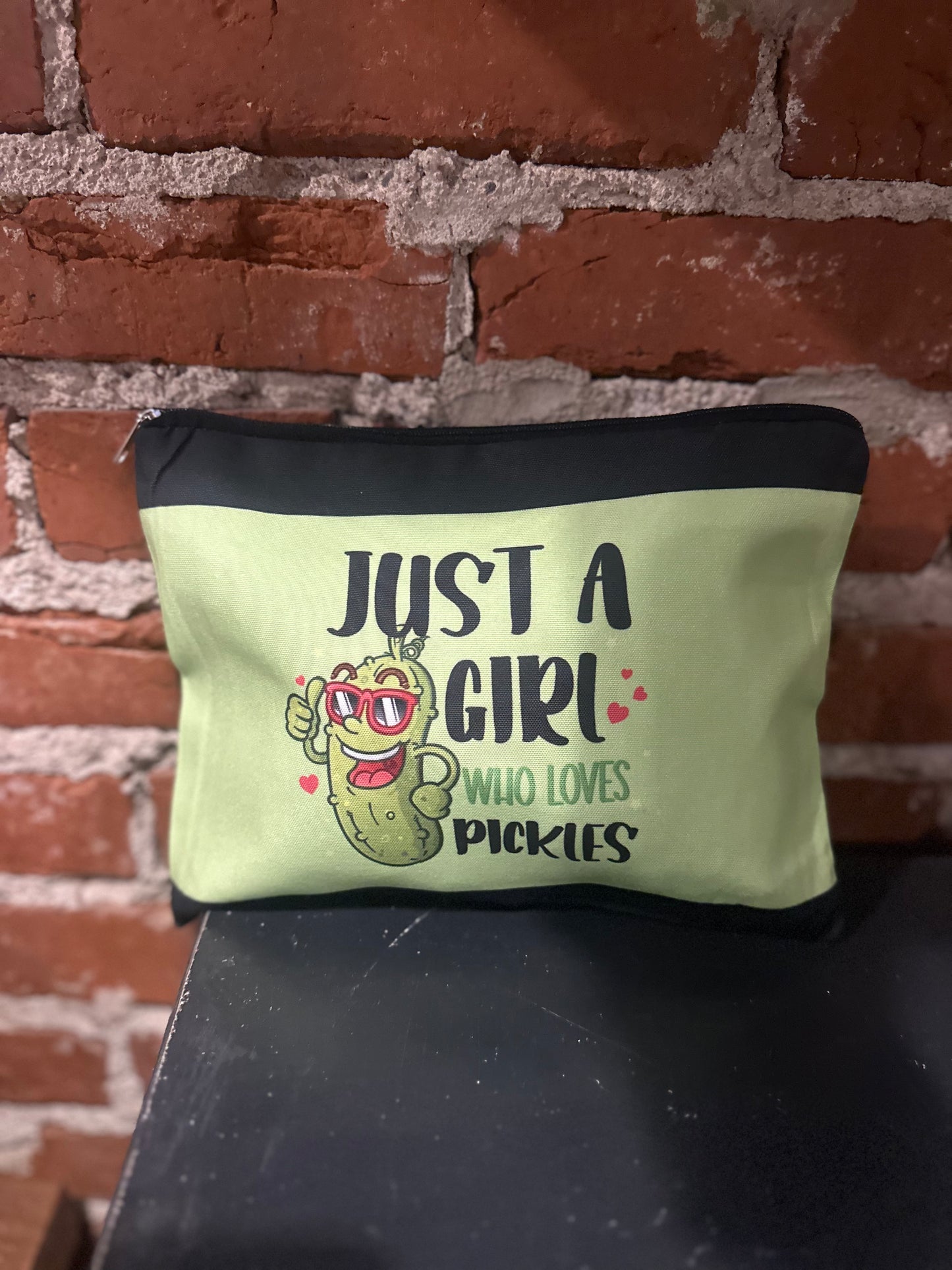 Pickle zip up pouches