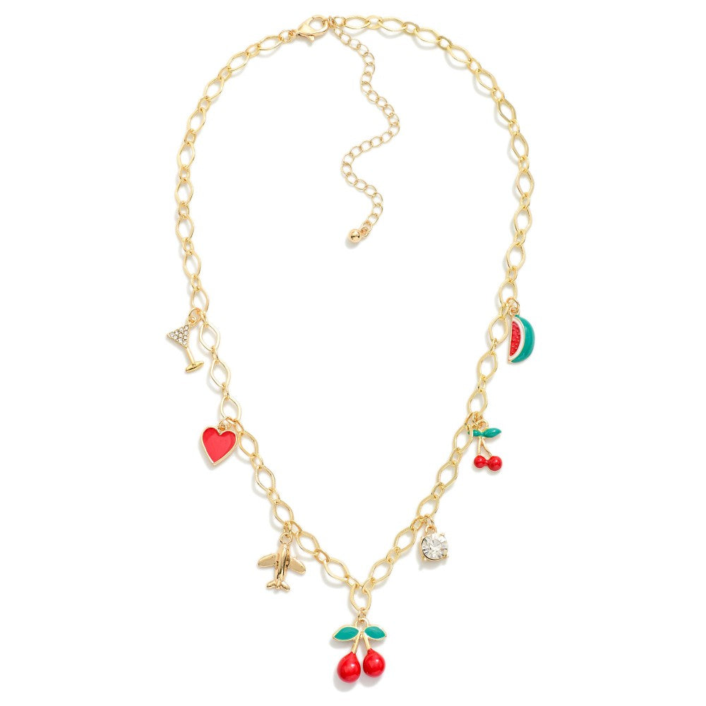Summer favorites charm necklace