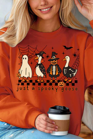 Just a spooky goose crewneck