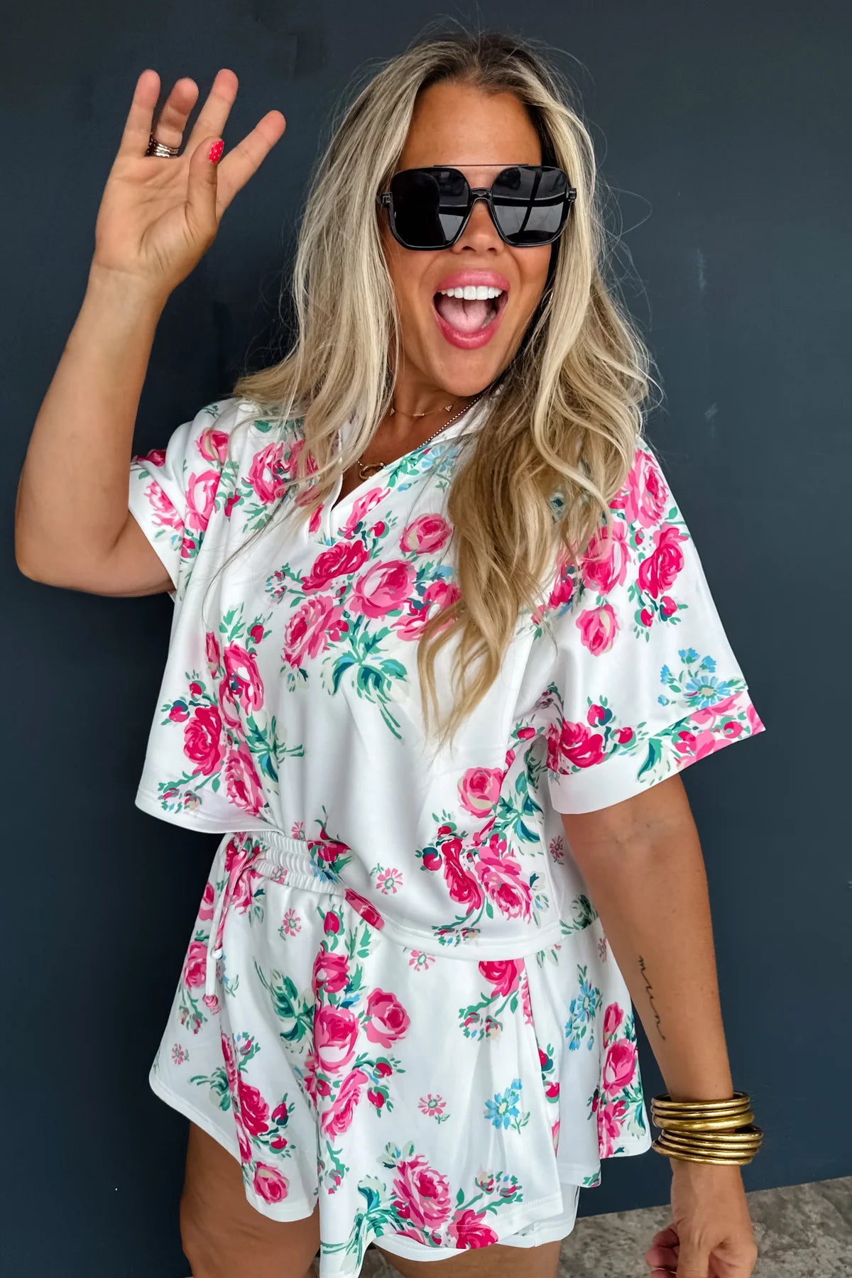 Floral skort set