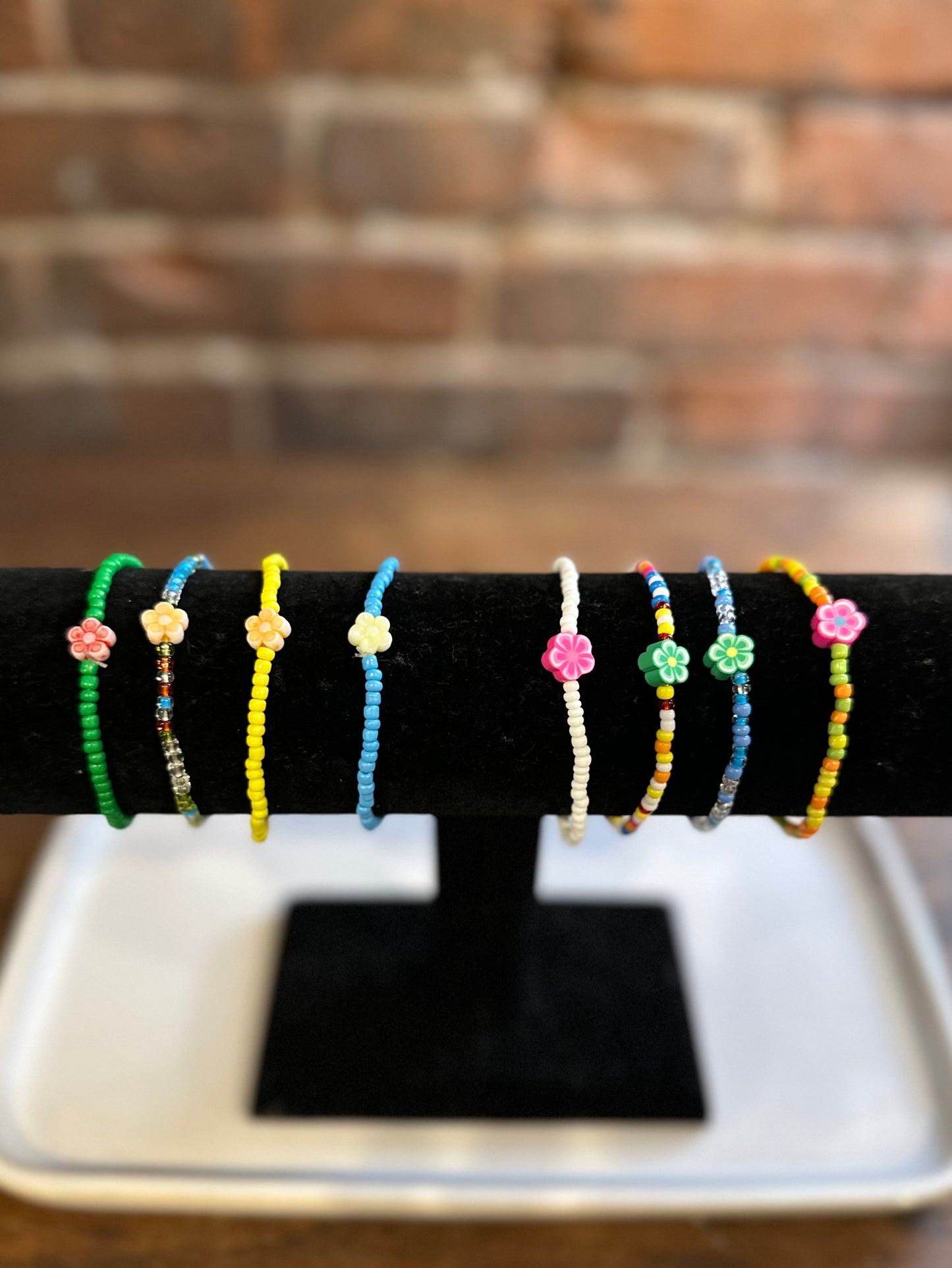 Flower Beaded Bracelet