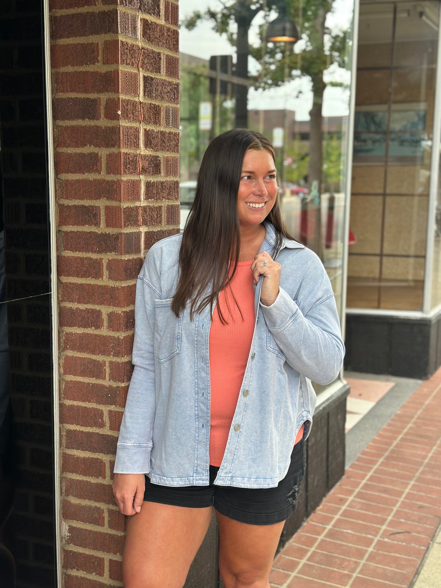 Molly Chambray Shacket