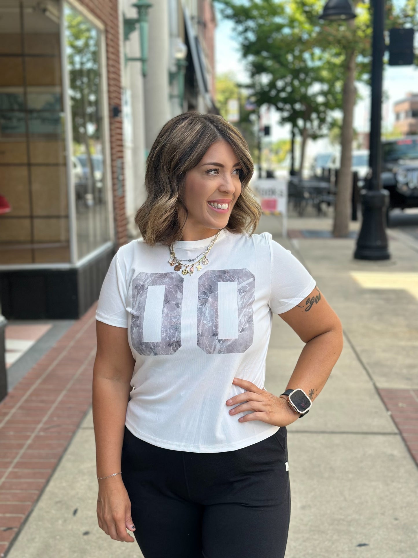 Cora Boxy Ribbed Tee