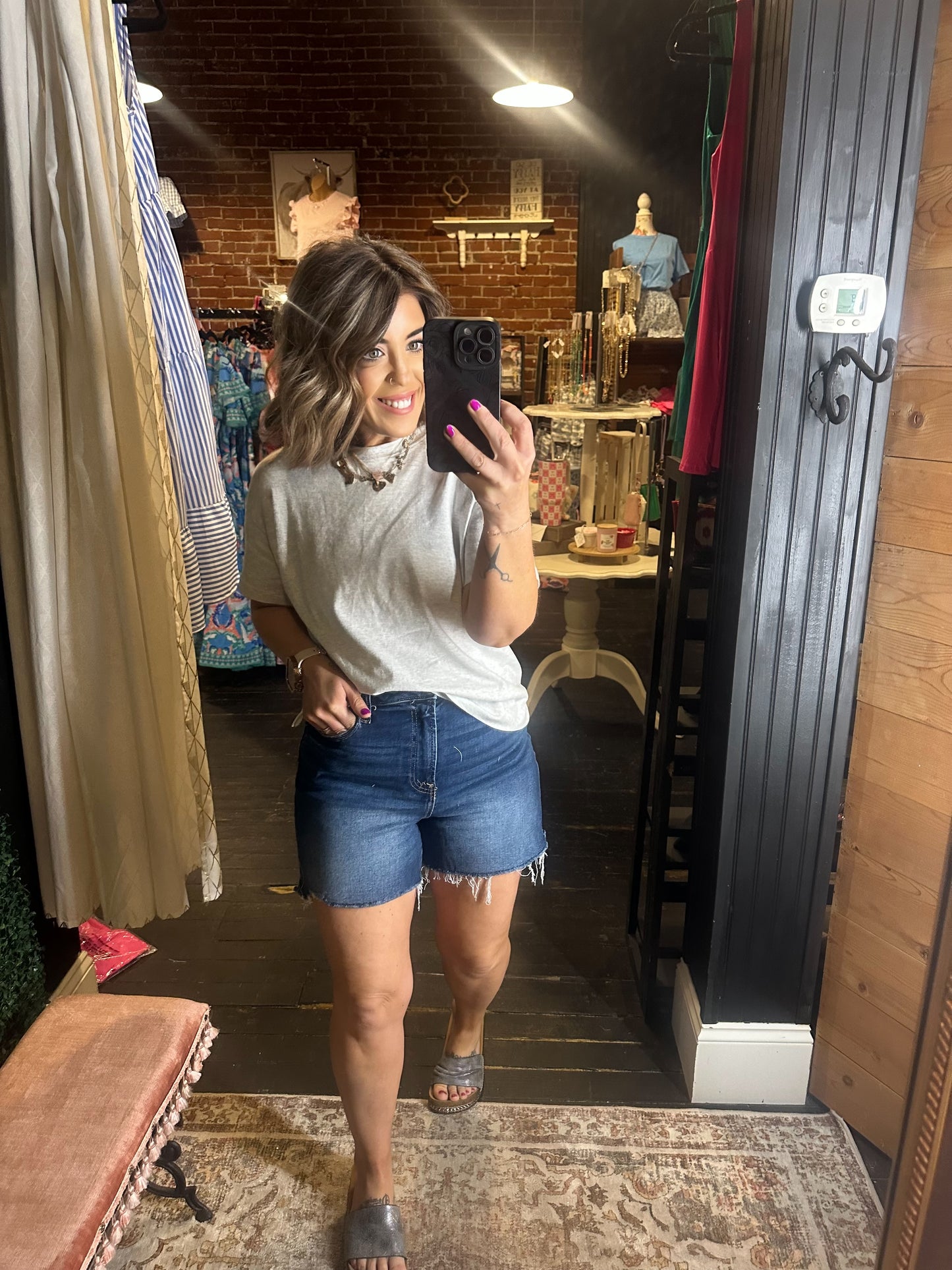 Zenana cut off shorts
