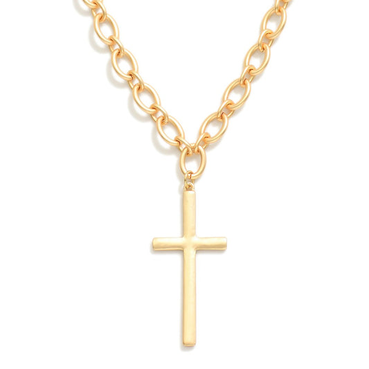 Ace cross necklace