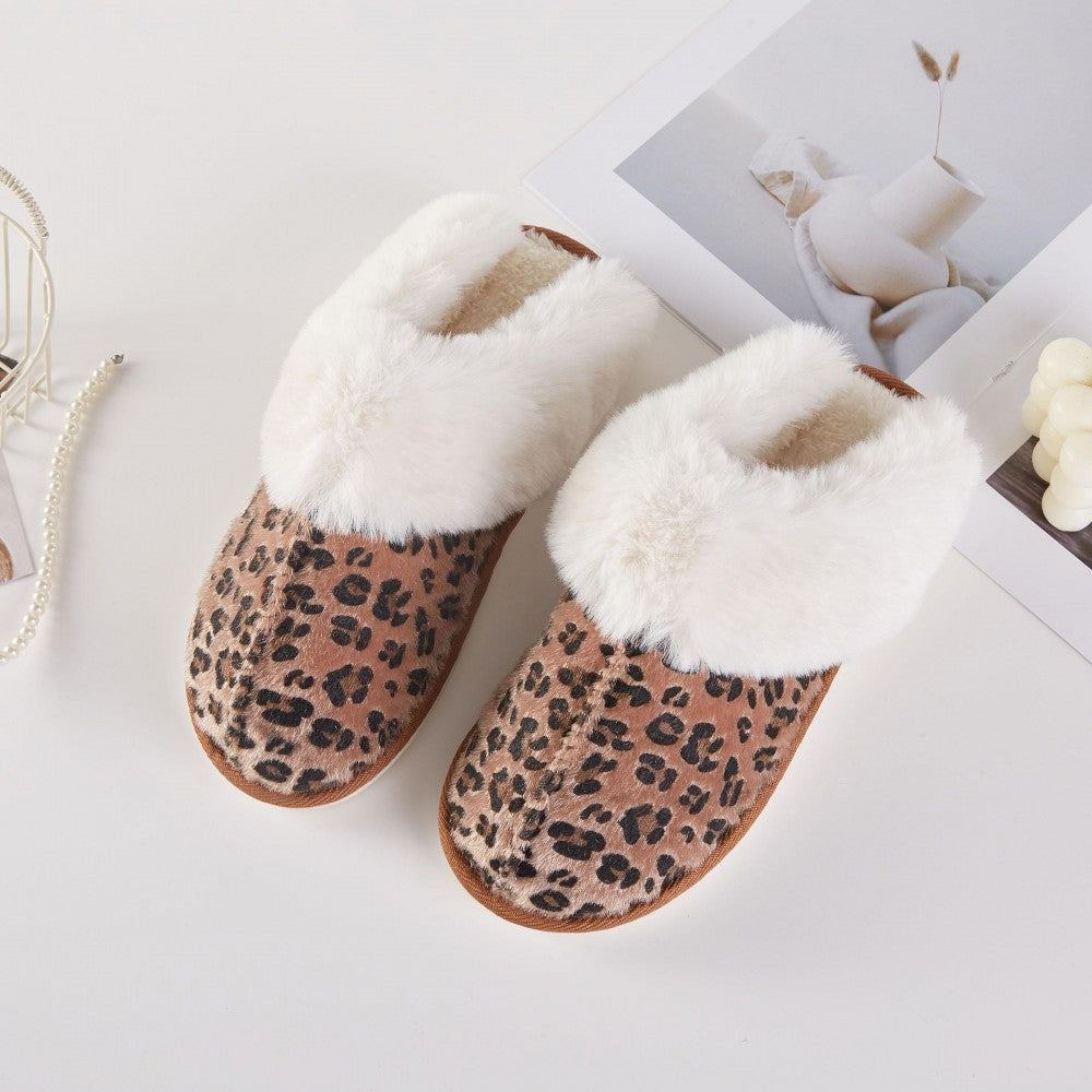 Leopard Faux Fur Slipper