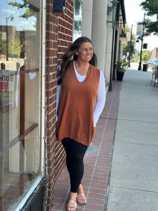 Tunic sweater vest