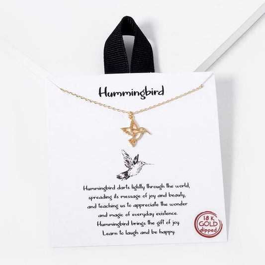 Hummingbird necklace