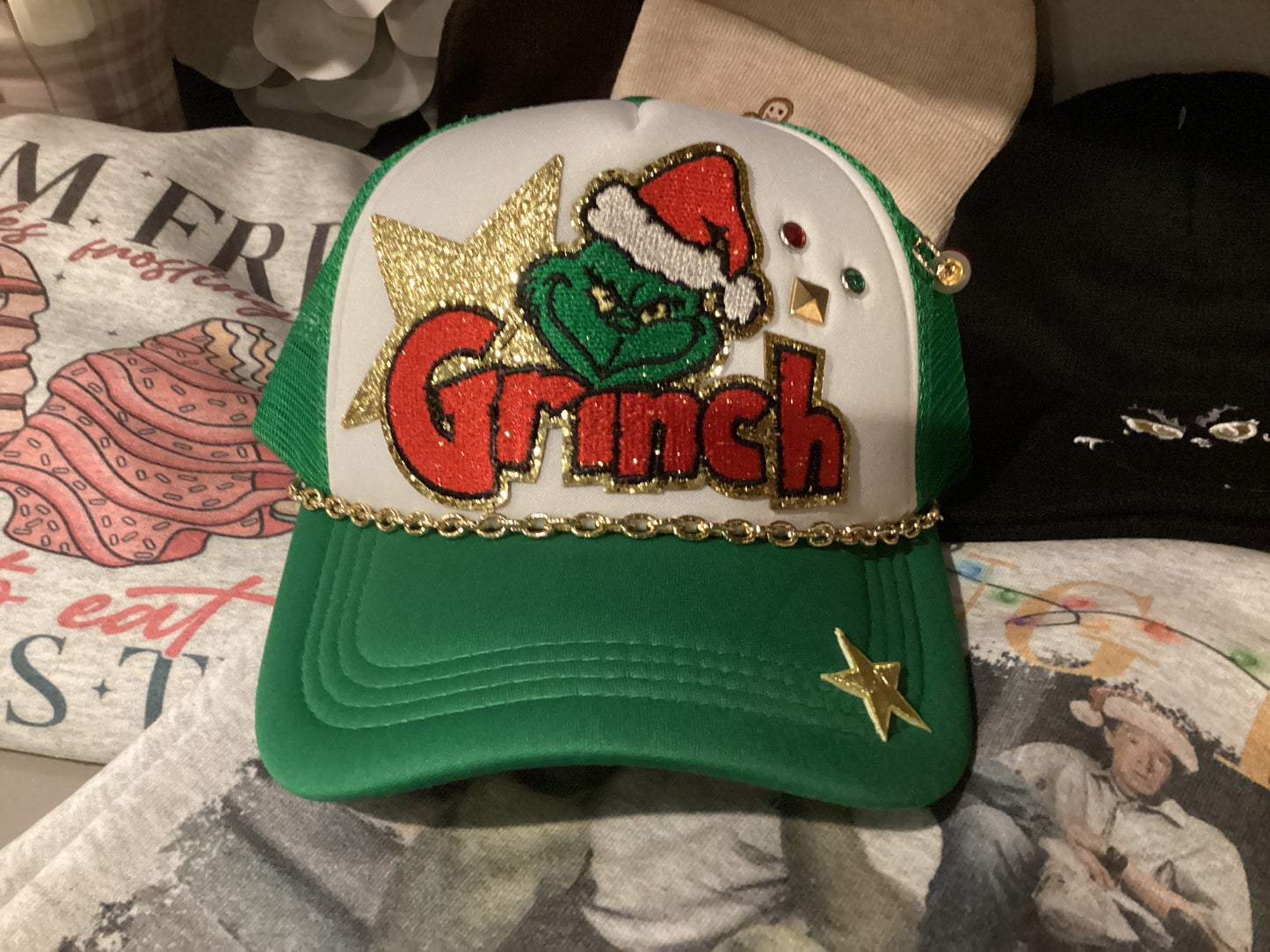 Green Grinch Trucker Hat