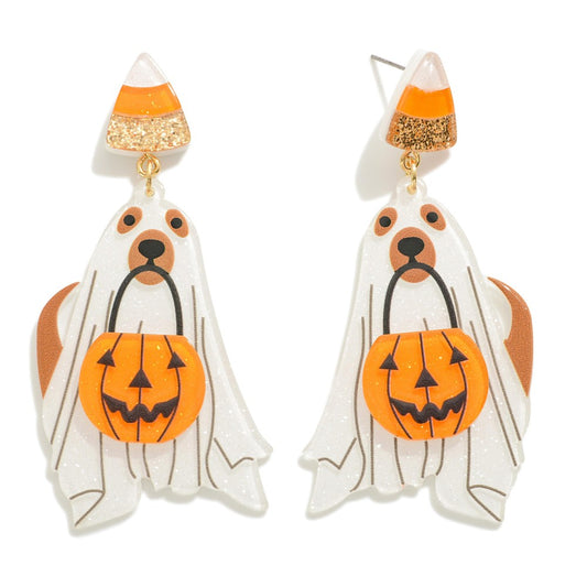 Doggie ghost earrings