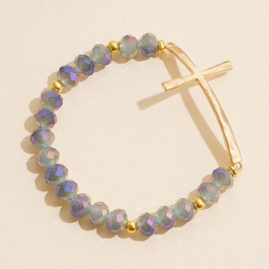 Cross beaded bracelets