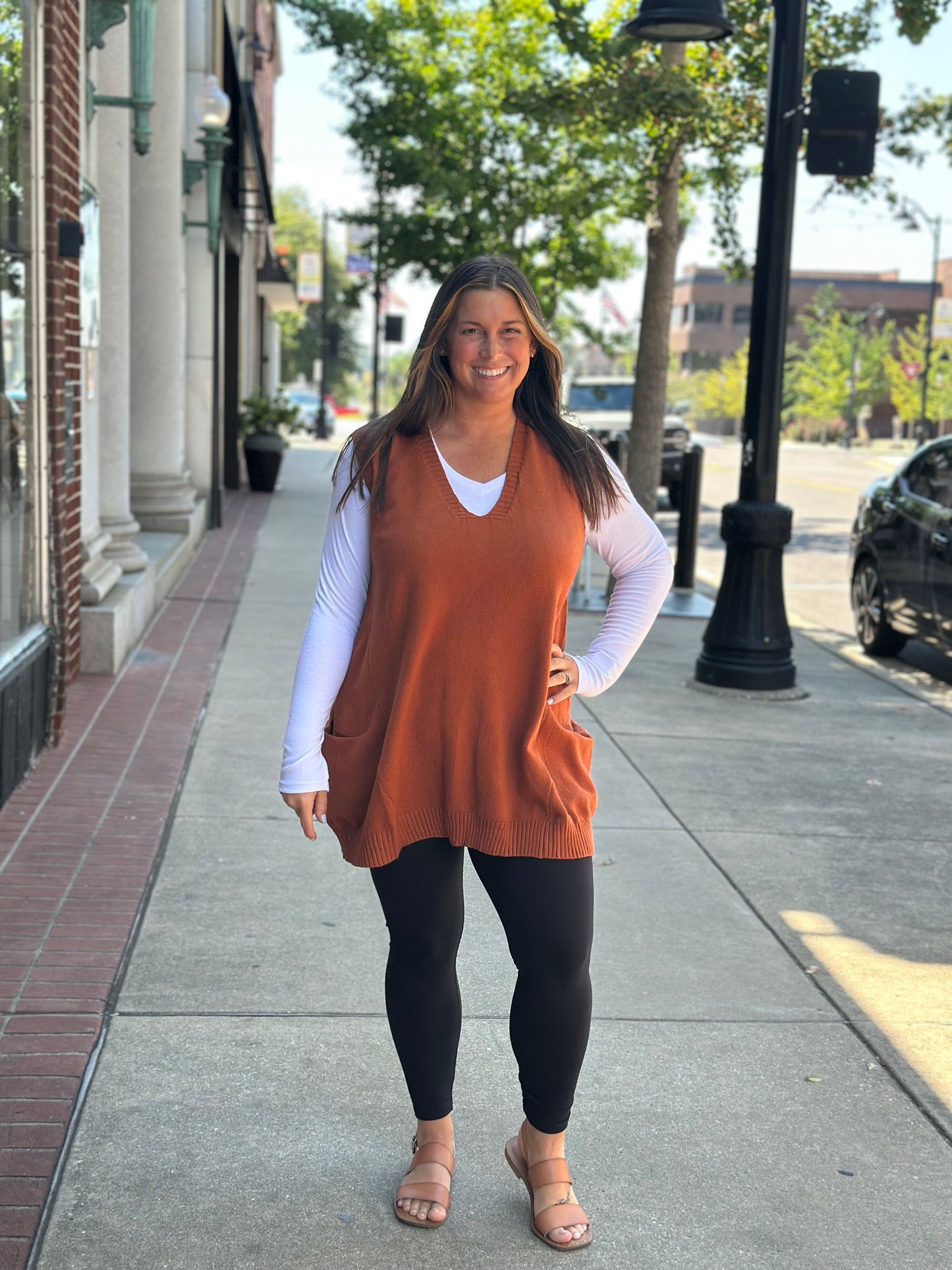 Tunic sweater vest