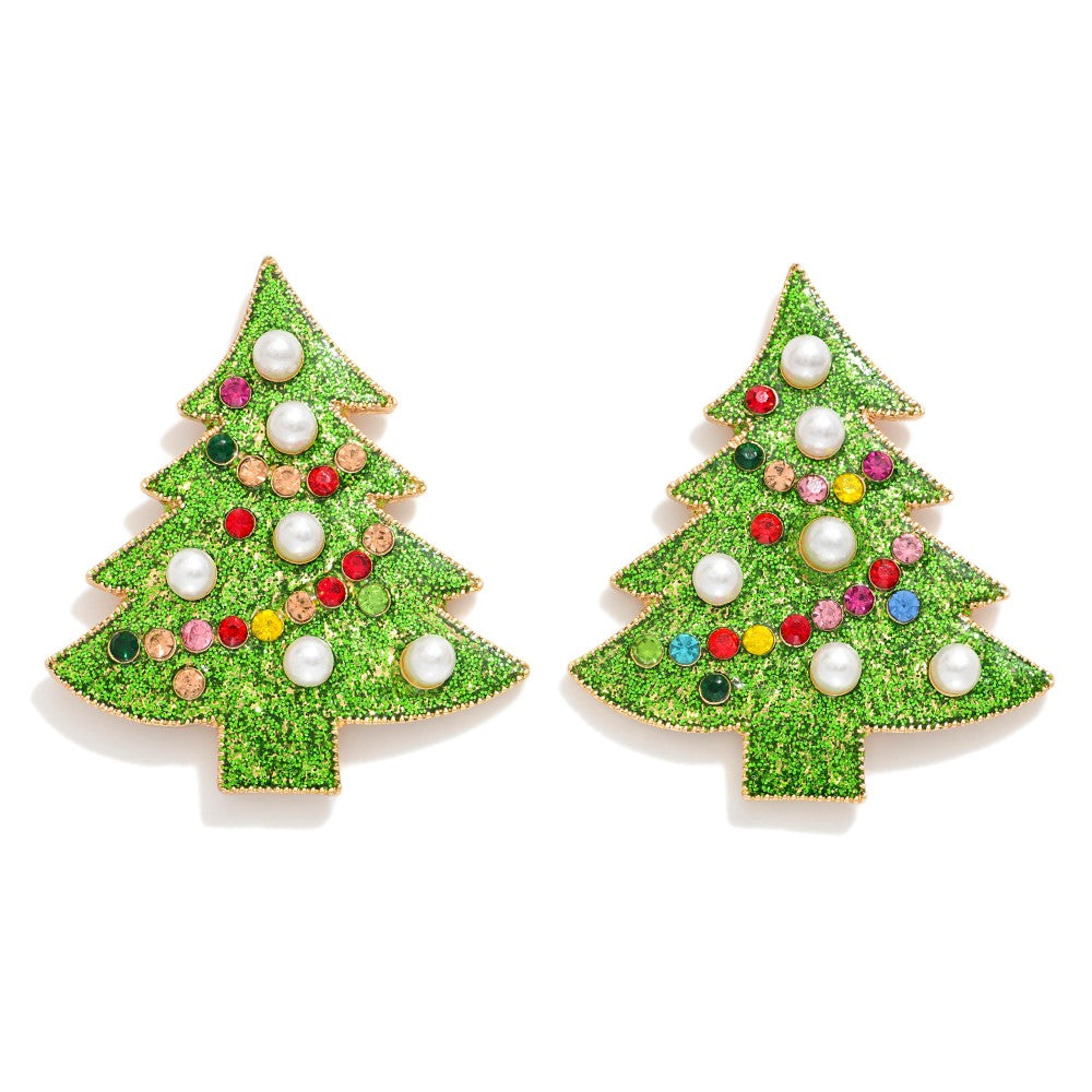 Large Christmas Tree earrings