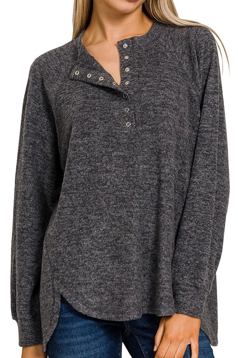 Heathered Charcoal Grey Sweater