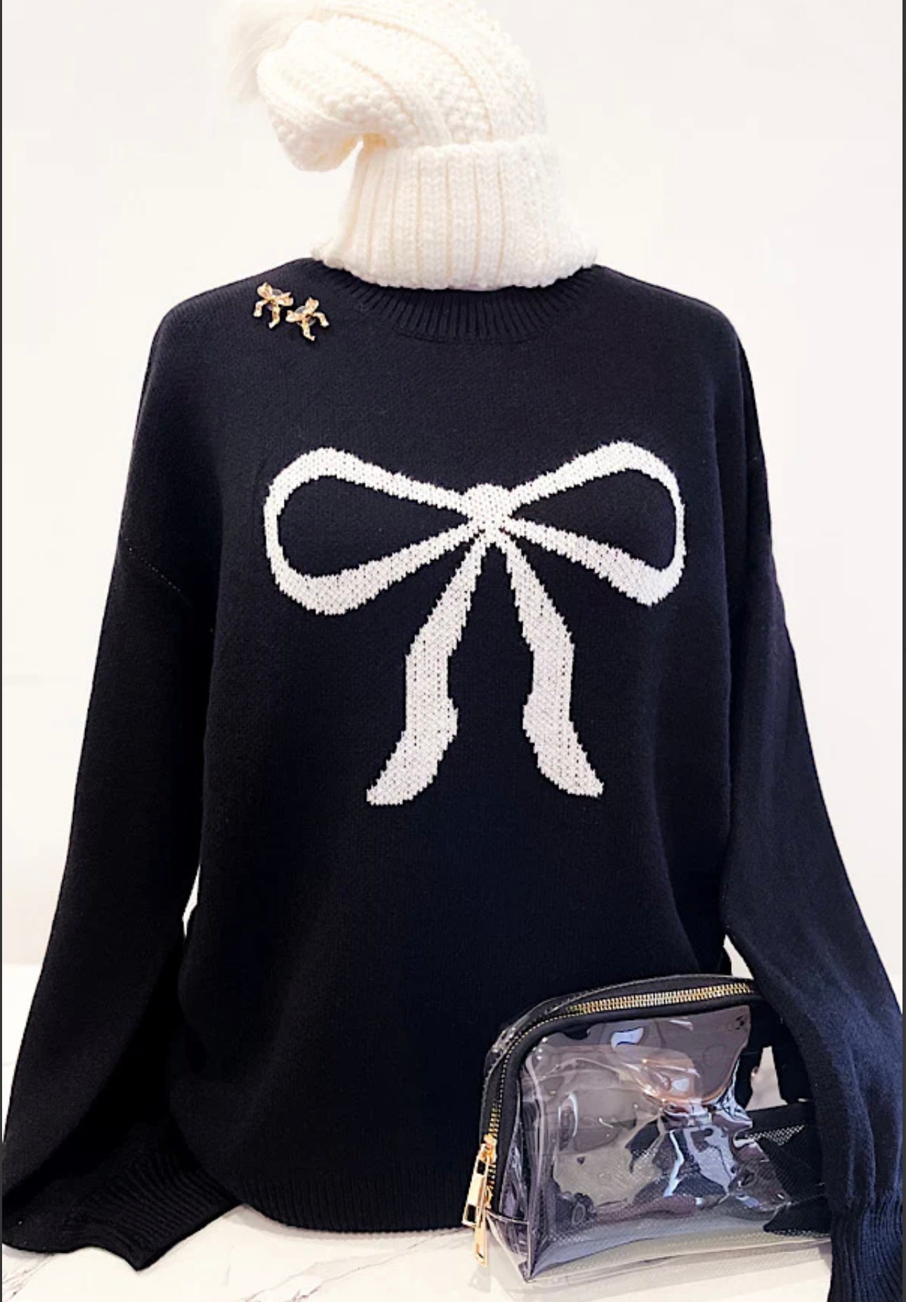 All about the bows sweater