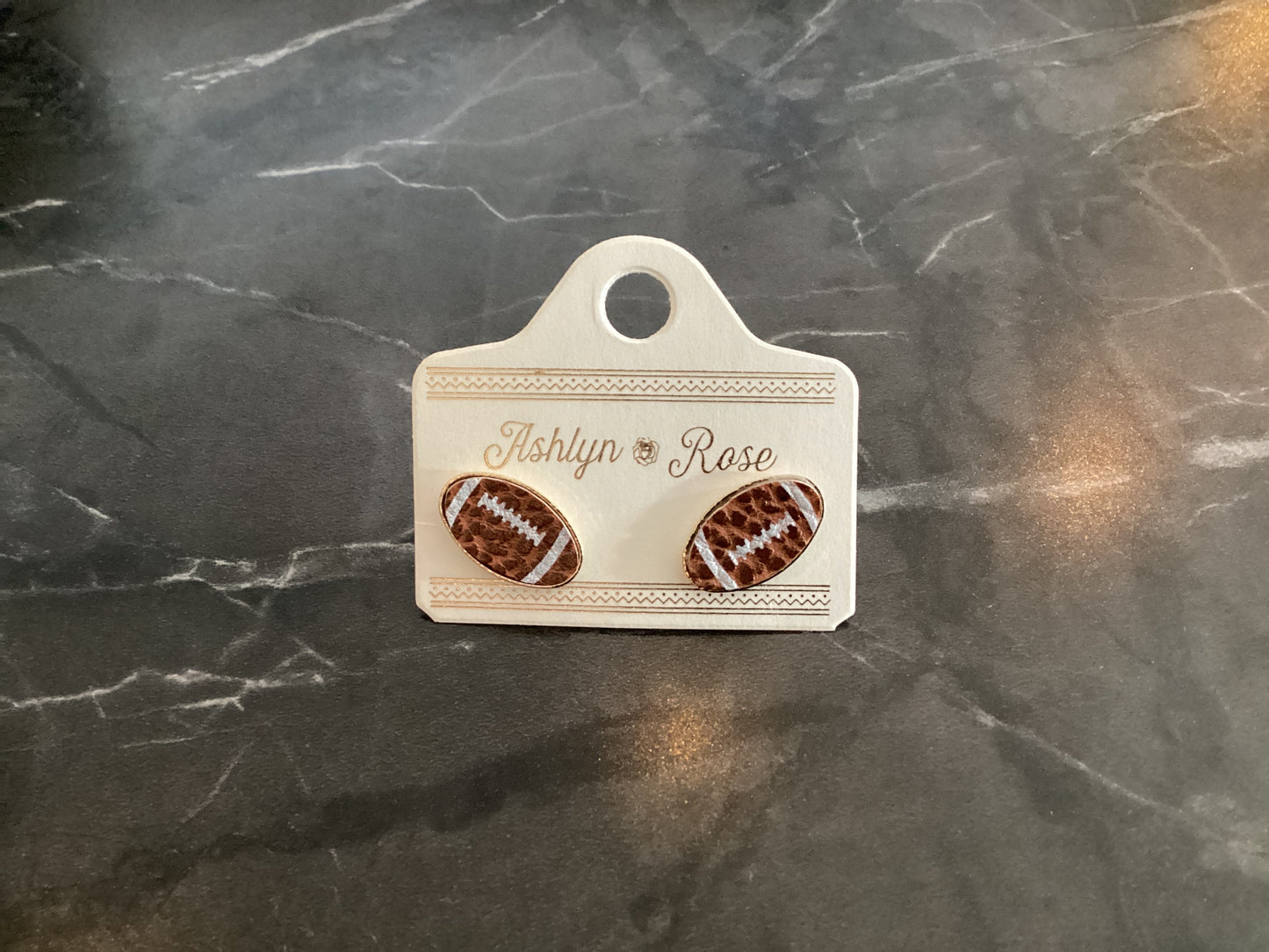 Football earrings