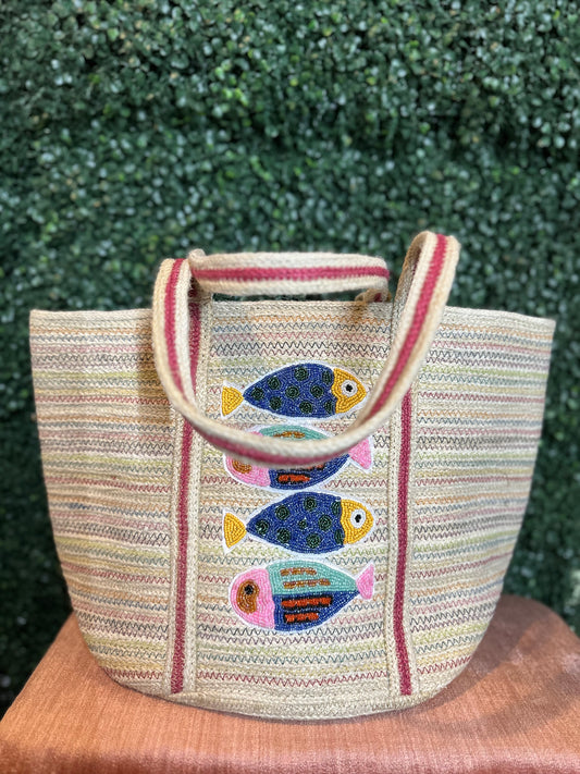 Fishy fish straw bag