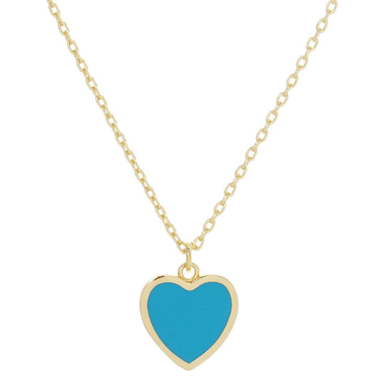 Lucky charm heart necklace