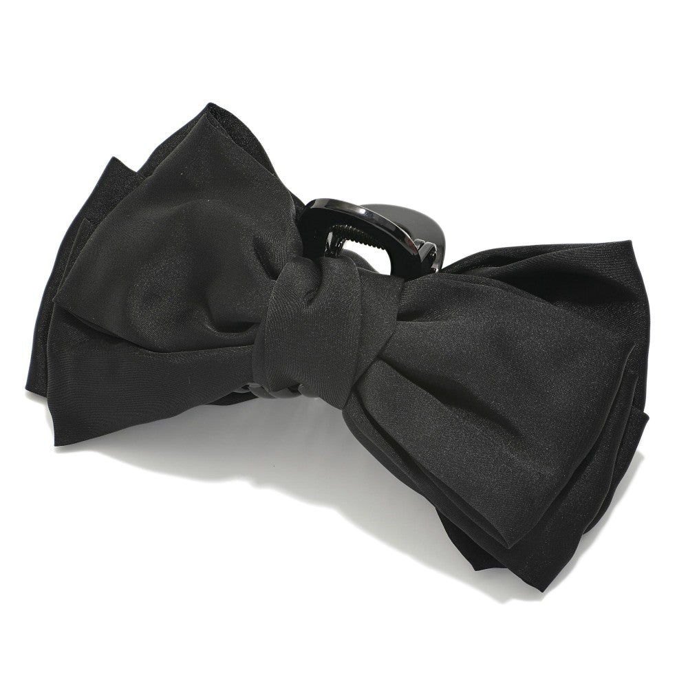 Satin bow clip