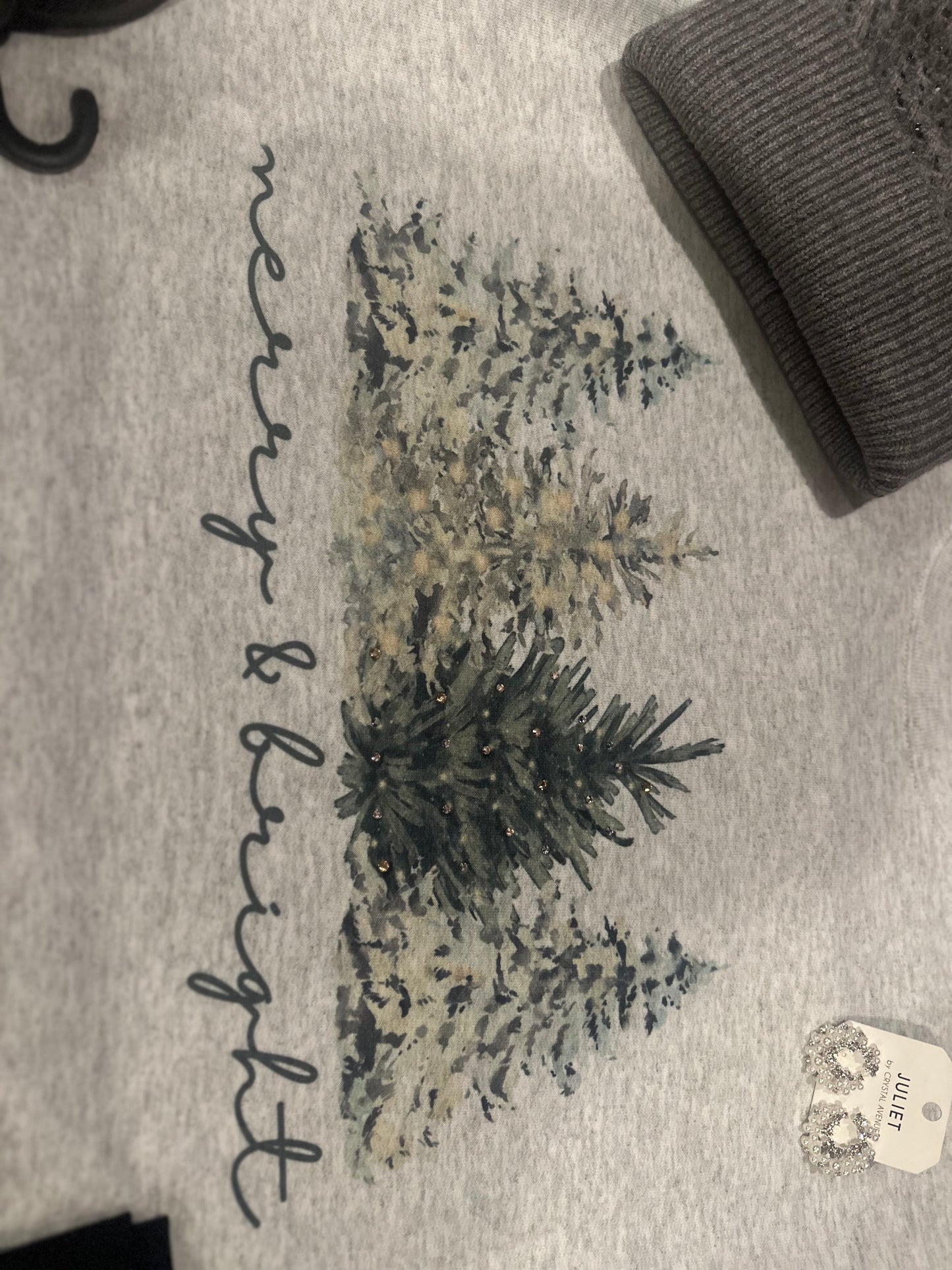 Glittery trees sweatshirt