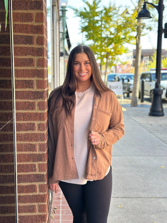 French terry Shacket