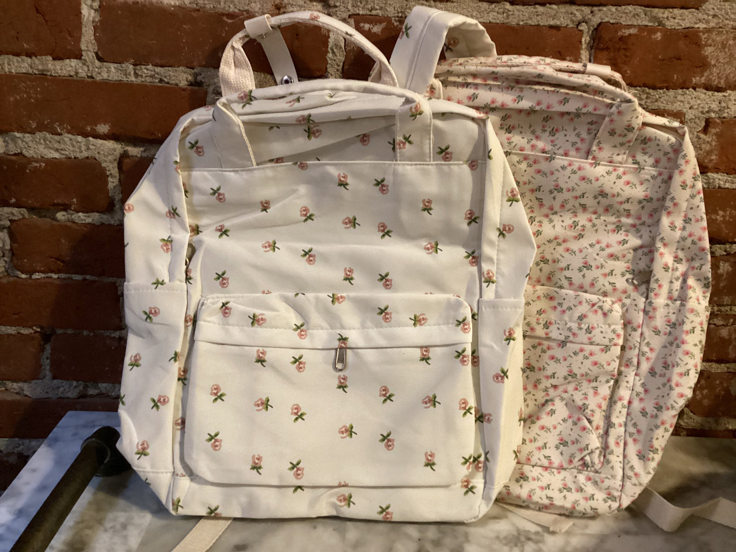 Floral Backpack purse