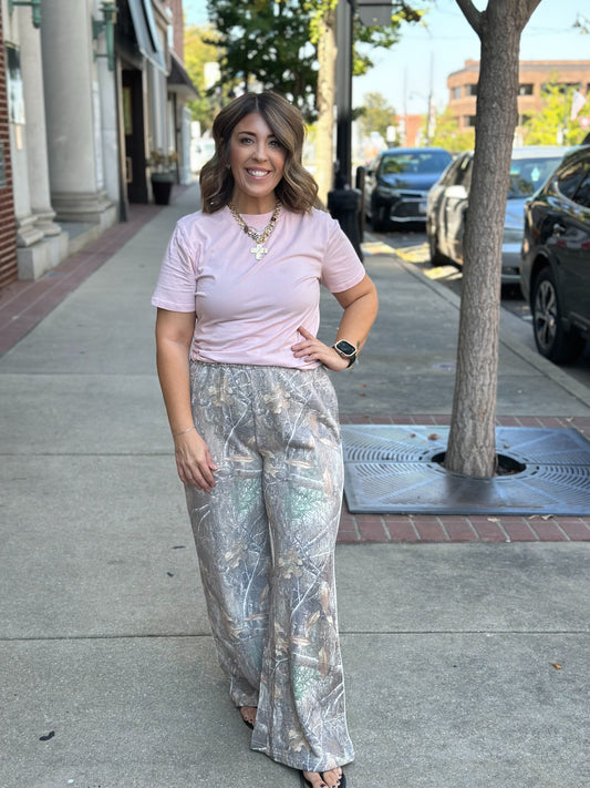 Drift Away Camo Wide-Leg Pants
