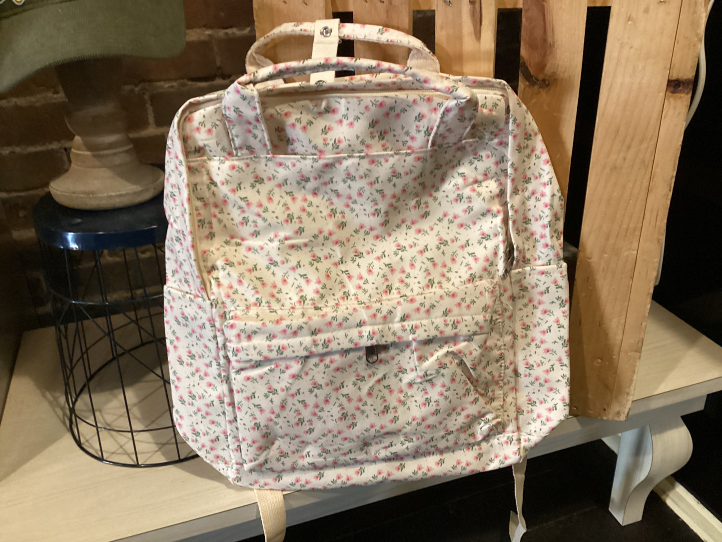 Floral Backpack purse